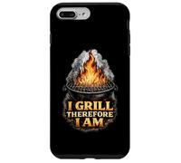 Custodia per iPhone 7 Plus/8 Plus I Grill Therefore I Am Funny BBQ Grill Filosofia