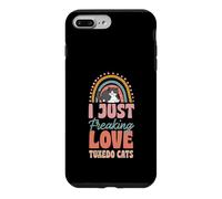 Custodia per iPhone 7 Plus/8 Plus I Just Freaking Love Smoking Cats Bohemian Rainbow Trendy