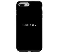 Custodia per iPhone 7 Plus/8 Plus I Like Calm - Minimalista Divertente Detto Chill Silence Lover
