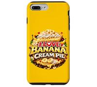 Custodia per iPhone 7 Plus/8 Plus I Love Banana Cream Pie Retro Diner Dessert Topping Cherry