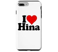 Custodia per iPhone 7 Plus/8 Plus I LOVE HEART HINA NOME SU UN TEE