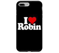 Custodia per iPhone 7 Plus/8 Plus I LOVE HEART ROBIN NOME SU UN TEE