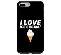 Custodia per iPhone 7 Plus/8 Plus I Love Ice Cream Party Outfit Vanilla Soft Serve Gelato Cone