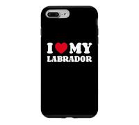 Custodia per iPhone 7 Plus/8 Plus I Love My Labrador Retriever Labby Labbi Lab