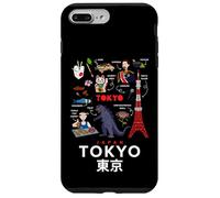 Custodia per iPhone 7 Plus/8 Plus I Love Tokyo, Wonderful Tokyo Japan Childish Culture Doodles