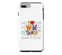 Custodia per iPhone 7 Plus/8 Plus I Love Wild Things Wildlife Nature Animal Lover