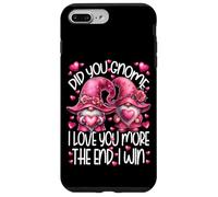 Custodia per iPhone 7 Plus/8 Plus I Love You More The End I Win Pink Gnome Valentines Couple