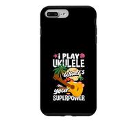 Custodia per iPhone 7 Plus/8 Plus I Play Ukulele Qual è il tuo superpotere Musicista amante della musica
