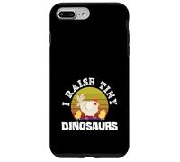 Custodia per iPhone 7 Plus/8 Plus I Raise Tiny Dinosaurs Funny Chicken Mom Retro Vintage