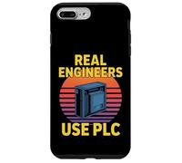 Custodia per iPhone 7 Plus/8 Plus I veri ingegneri usano PLC divertente dicendo retrò anni '80
