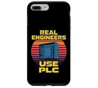 Custodia per iPhone 7 Plus/8 Plus I veri ingegneri usano PLC divertente dicendo retrò anni '80