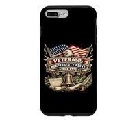 Custodia per iPhone 7 Plus/8 Plus I veterani mantengono viva la libertà dal 1776 Bandiere dell'aquila patriottica