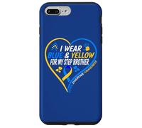 Custodia per iPhone 7 Plus/8 Plus I Wear Blue And Yellow For My Step Brother - Down Syndrome