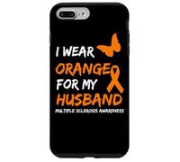 Custodia per iPhone 7 Plus/8 Plus I Wear Orange For My Husband Multiple Sclerosis Ribbon