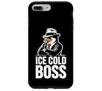 Custodia per iPhone 7 Plus/8 Plus Ice Cold Boss Penguin Mafia Umorismo divertente