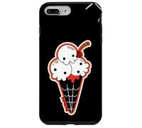 Custodia per iPhone 7 Plus/8 Plus Ice Cream Skull Spoopy Yami Kawaii Halloween Design, Spooky