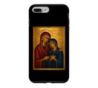 Custodia per iPhone 7 Plus/8 Plus Icona cattolica ortodossa di Sant'Anna e Maria Madre di Dio