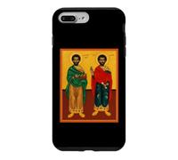 Custodia per iPhone 7 Plus/8 Plus Icona ortodossa dei Santi Cosma e Damiano