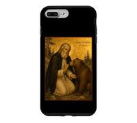 Custodia per iPhone 7 Plus/8 Plus Icona ortodossa di San Serafino di Sarov con un orso