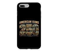 Custodia per iPhone 7 Plus/8 Plus Icone americane 1776-2026 Molti luoghi Una Nazione