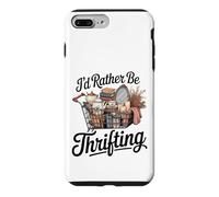 Custodia per iPhone 7 Plus/8 Plus id piuttosto essere parsimonioso Vintage Shopping Amante dell'usato divertente