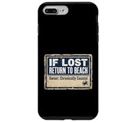 Custodia per iPhone 7 Plus/8 Plus If Lost Return To Beach Coastal Crab Sign