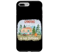 Custodia per iPhone 7 Plus/8 Plus Il campeggio è la mia terapia Camper nella foresta o nei boschi