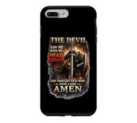 Custodia per iPhone 7 Plus/8 Plus Il diavolo mi ha visto con la testa pensava di aver vinto fino a quando non ho detto Amen