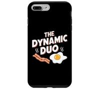Custodia per iPhone 7 Plus/8 Plus Il dinamico duo Bacon Eggs Funny Breakfast Lover