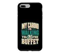Custodia per iPhone 7 Plus/8 Plus Il mio cardio sta camminando verso il buffet divertente