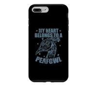 Custodia per iPhone 7 Plus/8 Plus Il mio cuore appartiene a uno zoo di uccelli di pavone