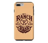 Custodia per iPhone 7 Plus/8 Plus Il Mio Ranch Le Mie Regole Il Mio Sangue Eredità