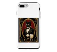 Custodia per iPhone 7 Plus/8 Plus Il mistero dell'omicidio del gatto nero Art Déco di Butler