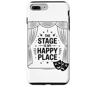 Custodia per iPhone 7 Plus/8 Plus Il Palcoscenico È Il Mio Posto Felice Appassionato Di Teatro