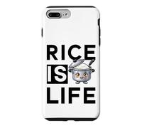Custodia per iPhone 7 Plus/8 Plus Il riso è la vita Filippina Cibo Filippine Amore Asiatico Riso Divertente