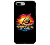 Custodia per iPhone 7 Plus/8 Plus Il vento sta chiamando e devo andare windsurf Windsurfer Divertimento