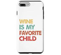 Custodia per iPhone 7 Plus/8 Plus Il vino è il mio umorismo genitoriale figlio preferito
