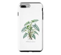 Custodia per iPhone 7 Plus/8 Plus Illustrazione della pianta della spada d'argento del filodendro