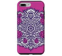 Custodia per iPhone 7 Plus/8 Plus Illustrazione di cardo spinoso e rose