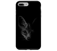 Custodia per iPhone 7 Plus/8 Plus Illustrazione di volpe Disegno a matita Volpe nel buio