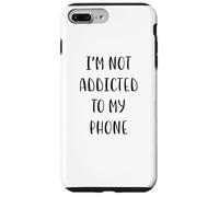 Custodia per iPhone 7 Plus/8 Plus I'm not addicted to my phone Idea divertente White Lie Party