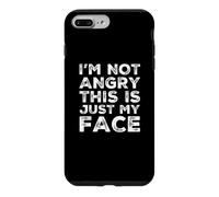 Custodia per iPhone 7 Plus/8 Plus I'm Not Angry This Is Just My Face Sarcastico Divertente Mood Citazioni