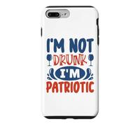 Custodia per iPhone 7 Plus/8 Plus I'm Not Drunk I'm Patriotic Memorial Day Uomini Donne