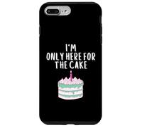 Custodia per iPhone 7 Plus/8 Plus I'm only here for the cake funny pink meme wedding cakes
