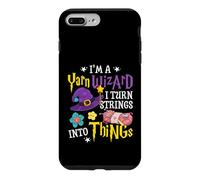 Custodia per iPhone 7 Plus/8 Plus I'm Yarn Wizard I Turn Strings In Things Funny Uncinetto