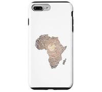 Custodia per iPhone 7 Plus/8 Plus Impronta digitale dell'Africa della melanina