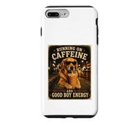 Custodia per iPhone 7 Plus/8 Plus In esecuzione Su Caffeina E Good Boy Energia Golden Retriever Des