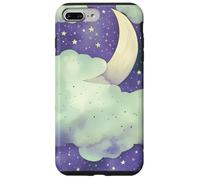 Custodia per iPhone 7 Plus/8 Plus In My Fantasy Era Witchy Green Sage Purple Moon Phases Stars