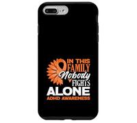 Custodia per iPhone 7 Plus/8 Plus In questa famiglia nessuno combatte da solo Girasole per la consapevolezza dell'ADHD