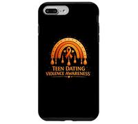 Custodia per iPhone 7 Plus/8 Plus Incontri per adolescenti Consapevolezza della violenza Indossa arancione Boho Rainbow